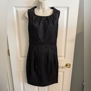 Bisou Bisou Black Textured Mini Dress